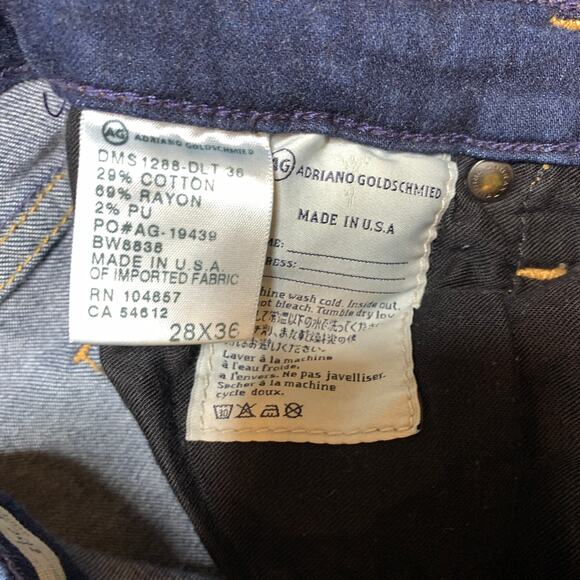AG Adriano Goldschmied Legging Super Skinny Low Rise Jeans Women's Size 28x36 - Picture 6 of 9